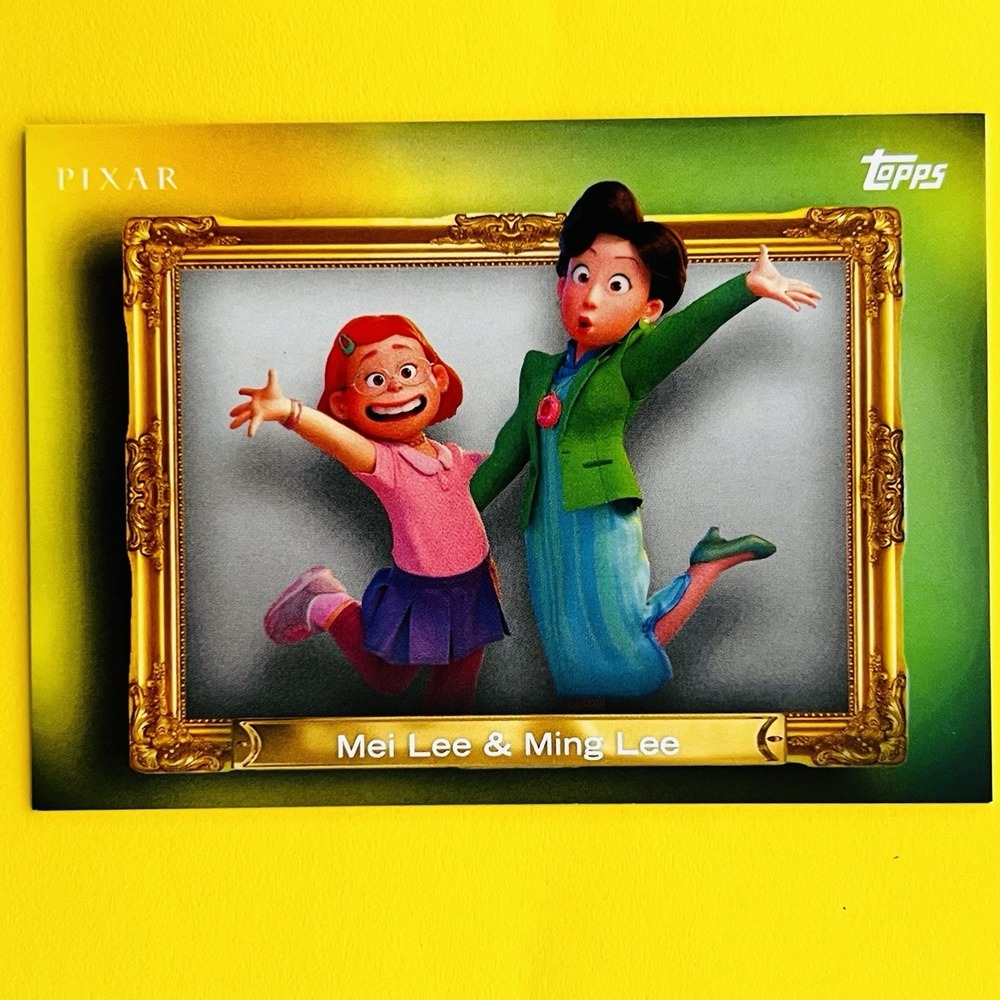 2026 Topps Disney Neon - #FF-28 Mei Lee & Ming Lee Family First Insert